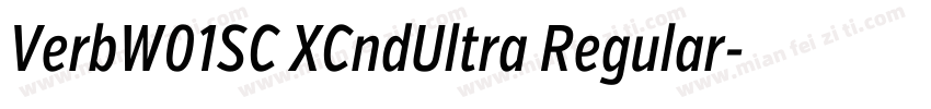 VerbW01SC XCndUltra Regular字体转换